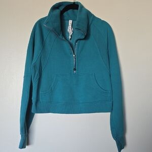 lululemon athletica Teal Quarter-Zip Sweatshirt
